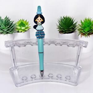Jasmine refillable beaded pen